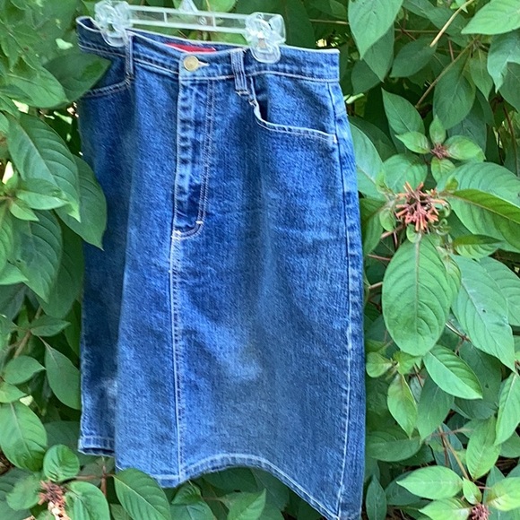 🦋Gloria Vanderbilt Fun Size 10 Awesome Denim Jean Skirt Fun to Wear 🦋 - Picture 6 of 7